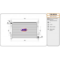 138.003/A AHE Радіатор охолодження двигуна