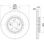 8DD 355 125-321 HELLA PAGID Гальмівний диск