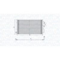 350203751000 MAGNETI MARELLI Конденсатор кондиціонера