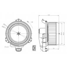 WG2160430 WILMINK GROUP Вентилятор салону