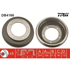 DB4166 TRW Гальмівний барабан