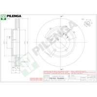 V767 PILENGA Гальмівний диск