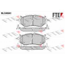BL2488A1 FTE Комплект гальмівних колодок дисковий гальм