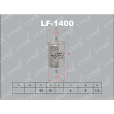 LF-1400 LYNXauto Паливний фільтр