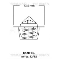 8620 1388 TRISCAN Термостат охолоджувальна рідина