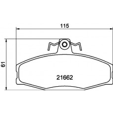 PCP1355 DON КомплеК т гальмівних колодок, дискове гальмо