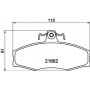 8DB 355 017-931 HELLA Комплект гальмівних колодок, дискове гальмо