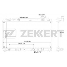 MK-1203 ZEKKERT Радіатор охолодження двигуна