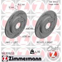 100.3310.53 ZIMMERMANN Гальмівний диск