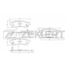 BS-1314 ZEKKERT КомплеК т гальмівних колодок, дискове гальмо