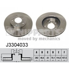 J3304033 NIPPARTS Гальмівний диск