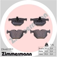 23448.170.1 ZIMMERMANN Комплект гальмівних колодок дисковий гальм