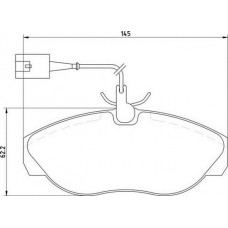 363710205170 MAGNETI MARELLI Комплект гальмівних колодок дисковий гальм