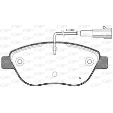 BPA0859.01 OPEN PARTS КомплеК т гальмівних колодок, дискове гальмо