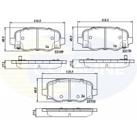 CBP32303 COMLINE Комплект гальмівних колодок дисковий гальм