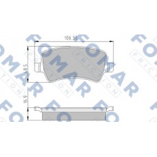 FO 846781 FOMAR Friction Комплект гальмівних колодок дисковий гальм