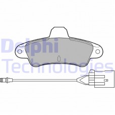 LP853 DELPHI Комплект гальмівних колодок дисковий гальм