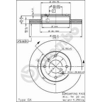 09.5022.10 BREMBO Гальмівний диск