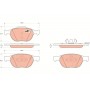 GDB1532 TRW Комплект гальмівних колодок дисковий гальм