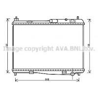 FD2440 AVA QUALITY COOLING Радіатор охолодження двигуна
