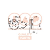 127-20030 IAP QUALITY PARTS Натяжний ролик ремінь ГРМ