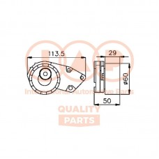 127-20030 IAP QUALITY PARTS Натяжний ролик ремінь ГРМ
