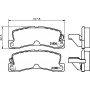 8DB 355 027-321 HELLA Комплект гальмівних колодок дисковий гальм