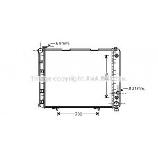 MS2178 AVA QUALITY COOLING Радіатор охолодження двигуна