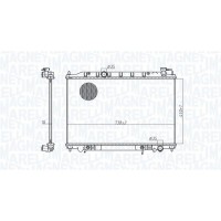 350213179200 MAGNETI MARELLI Радіатор охолодження двигуна