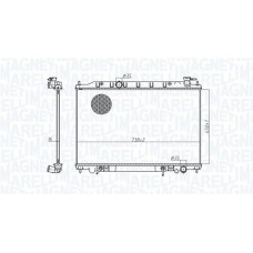 350213179200 MAGNETI MARELLI Радіатор охолодження двигуна
