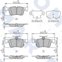 FO 321583 FOMAR Friction Комплект гальмівних колодок дисковий гальм
