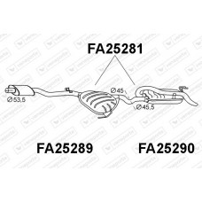 FA25289 VENEPORTE Предглушник вихлопних газів