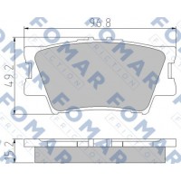 FO 932881 FOMAR Friction КомплеК т гальмівних колодок, дискове гальмо