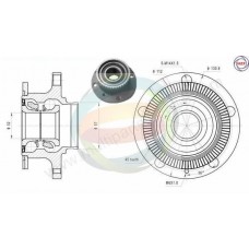 70-210035 MULTIPARTS Комплект підшипника ступиці колеса