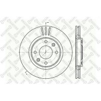 6020-1929V-SX STELLOX Гальмівний диск