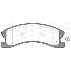 BPA0973.02 OPEN PARTS Комплект гальмівних колодок дисковий гальм