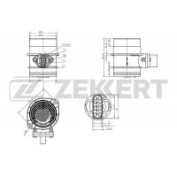 Розхідомір повітря ZEKKERT SE-1019