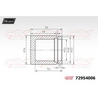 72954006 MAXTECH Поршень корпус скоби гальма