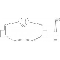 FP1241E FIT Комплект гальмівних колодок дисковий гальм
