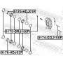0176-HDJ01F FEBEST Поршень корпус скоби гальма