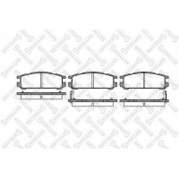 353 002-SX STELLOX Комплект гальмівних колодок дисковий гальм