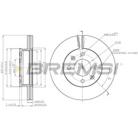 CD7529V BREMSI Гальмівний диск