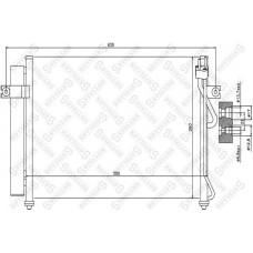 10-45028-SX STELLOX Конденсатор кондиціонера