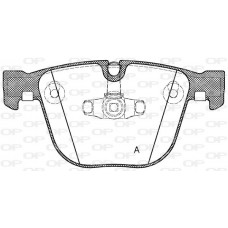 BPA0892.20 OPEN PARTS КомплеК т гальмівних колодок, дискове гальмо