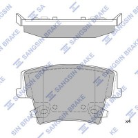 SP1508 Hi-Q КомплеК т гальмівних колодок, дискове гальмо
