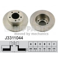 J3311044 NIPPARTS Гальмівний диск