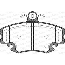 BPA0141.20 OPEN PARTS Комплект гальмівних колодок дисковий гальм