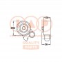 127-17041 IAP QUALITY PARTS Натяжний ролик ремінь ГРМ