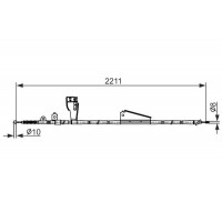 1 987 482 424 BOSCH Тросик, cтояночный тормоз