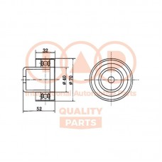 127-21052 IAP QUALITY PARTS Натяжний ролик ремінь ГРМ